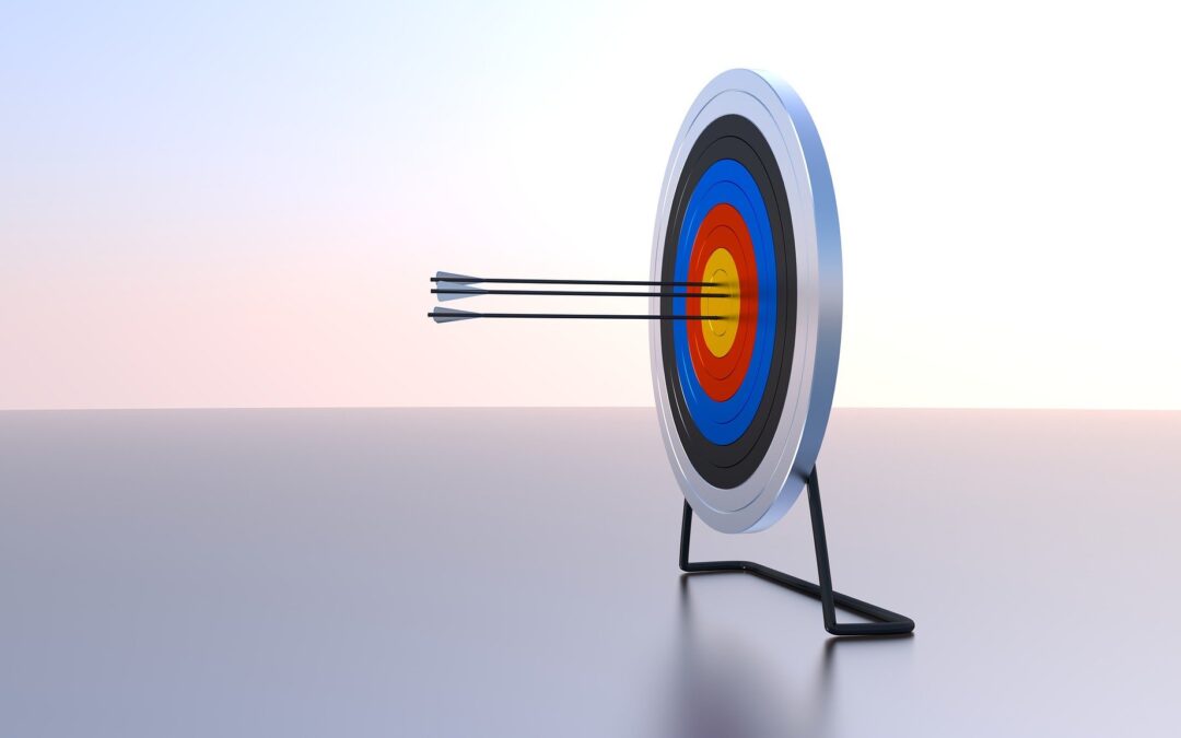 Darts hitting target a metaphor for nailing interview questions