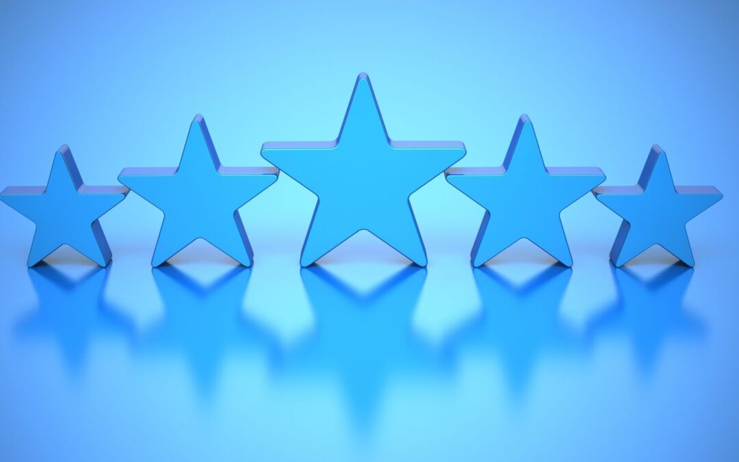 5 stars to illustrate excellence