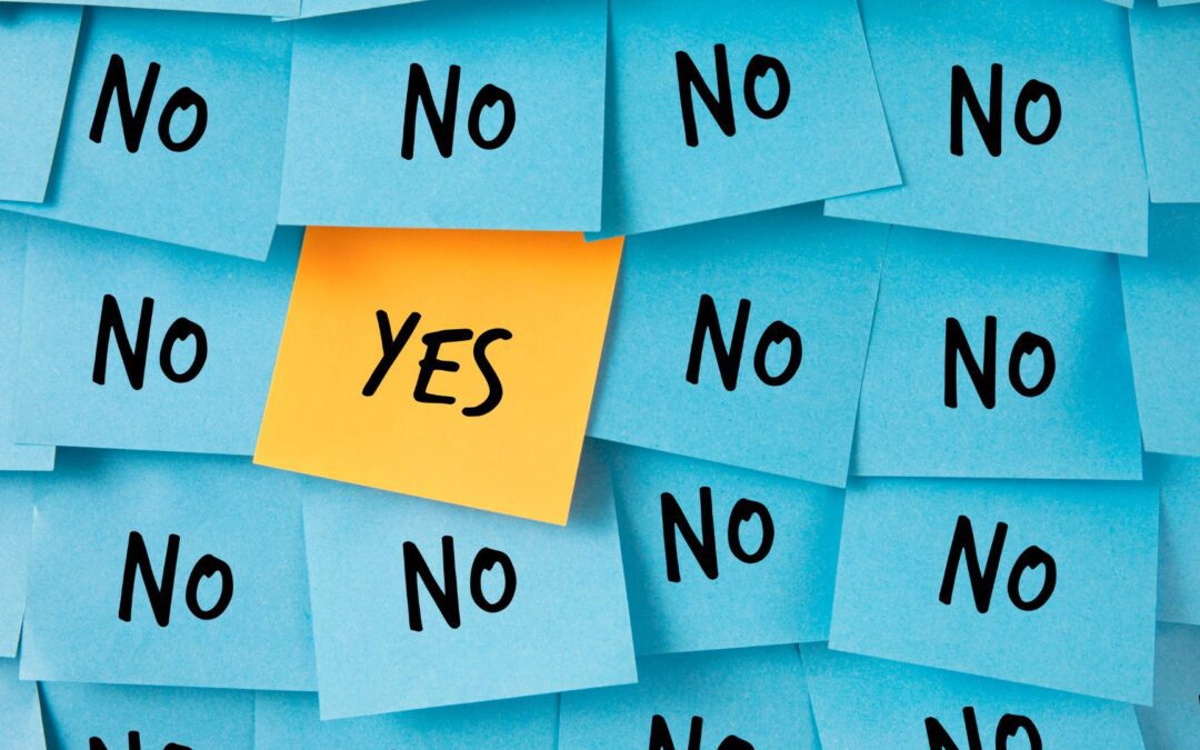 One yes amongst mostly no's