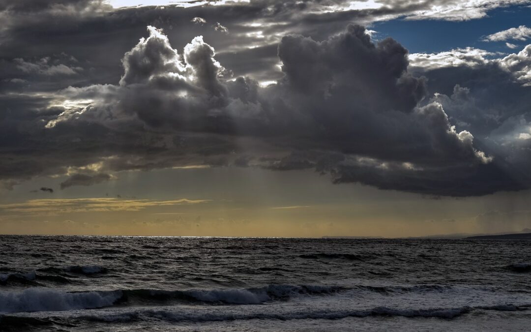 seascape, sky, clouds