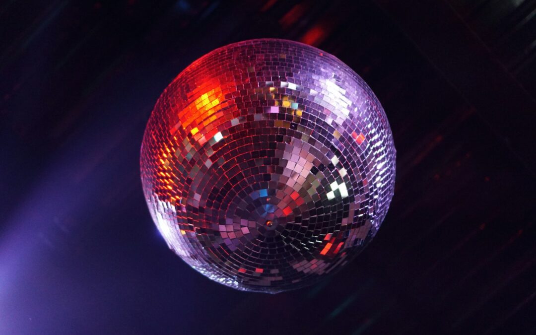hanging mirror ball